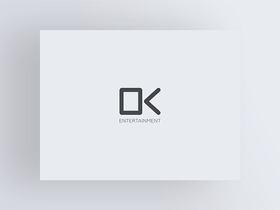 OK Entertainment amusement entertainment geometric logo minimal ok okay part shape