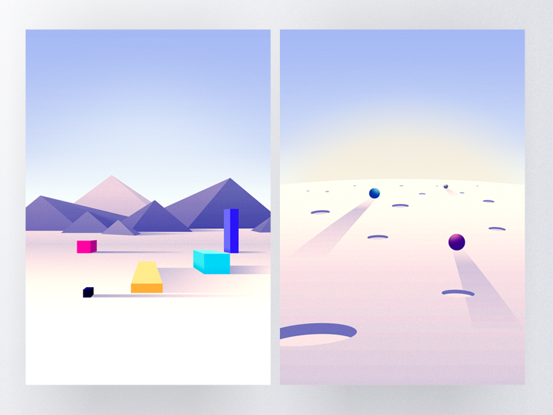 Geometry Desert Series by Christos on Dribbble