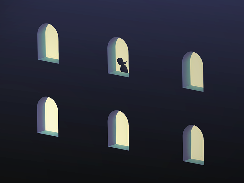 The lonely window by Christos on Dribbble