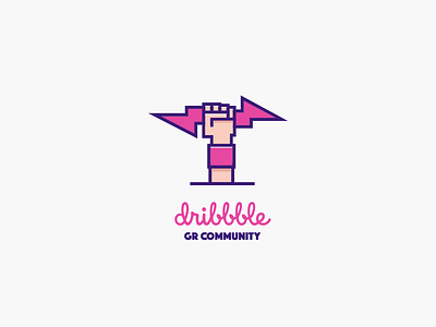 Dribbble gr community icon concept