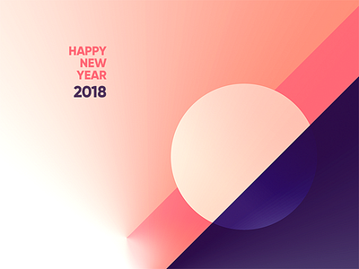 Happy New Year 2018 2018 abstract art art direction contemporary digital art happy minimalism modern swiss vector wishes