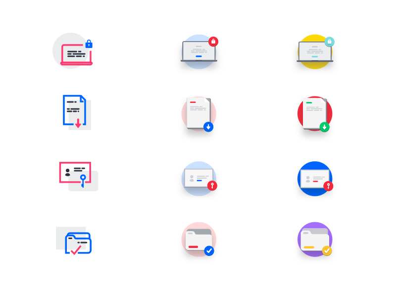 GDPR compliance icons process data-protection direction download eu gdpr-compliance icon-design iconography legal password-key protection regulation-policy ui-icons