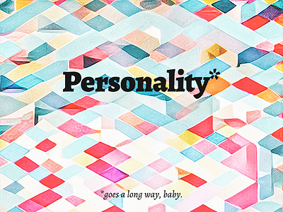 Personality goes a long way / cover illustration abstract artwork book colour palette cover art digital painting geometric illustration isometric personality primitive quote