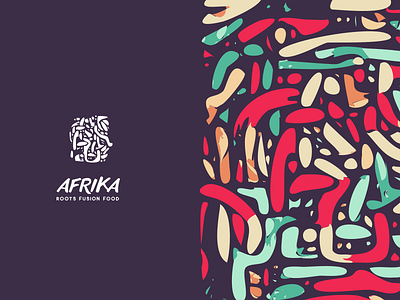 Afrika / Fusion Cuisine Logo africa brand identity decoration food logomark logotype pattern primitive restaurant logo roots shapes visual