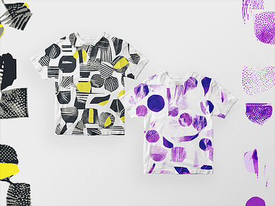 Abstract geometric t-Shirts abstract art apparel design brushes geometric shapes graphic design illustration mockup pattern stripes style t shirt vector