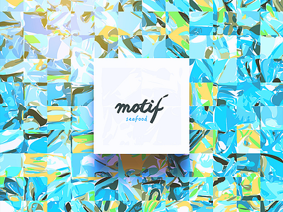 motif branding brand identity branding frames greece grid logo design pattern restaurant bar sea food summer vector