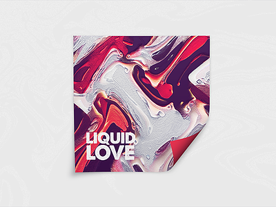 Liquid Love cover album cover colors digital painting flow fluid texture illustration liquid love material play poster print design vinyl art