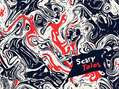 Scary Tales vector illustration abstract art art direction background book comic cover dark digital halloween illustration illustrator liquid palette paths print scary shapes tales vector