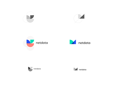 netdata geometric logo identity