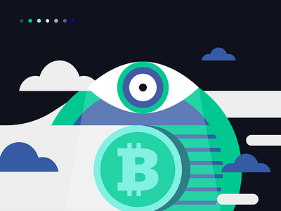 Cryptocurrency brand/illustration direction app art direction bitcoin brand branding btc cover crypto crypto currency data economy eye futures geometric geometry illustration palette shapes trade vector