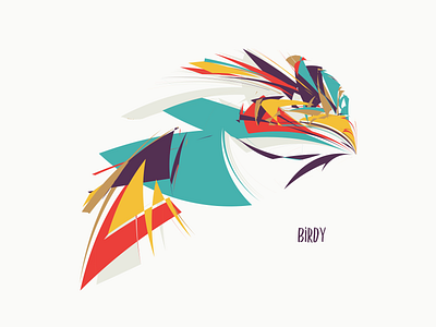 Birdy vector cover illustration