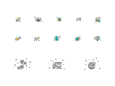 features iconography set