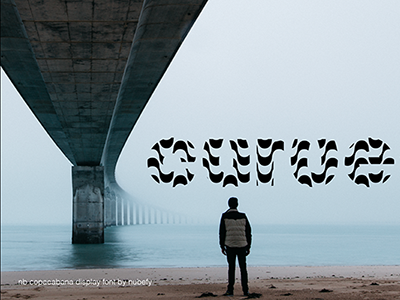 nb copacabana display font by nubefy font type typography