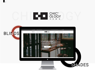 Chicology adobe blinds branding design ecomerce shades ui ux web website