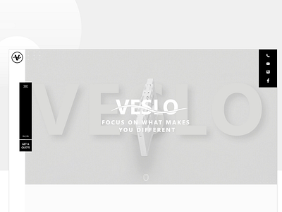 Veslo branding clean design minimal ui ux web website