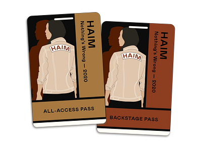 HAIM Crew Backstage Passes