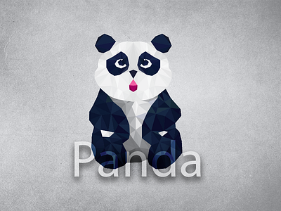 Panda arabic brand branding calligraphy design designer dribbble hallo icon logo polygon typography