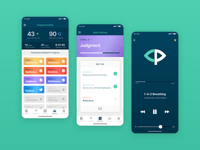 VisionPursue Emotional Awareness Application product design ui ux