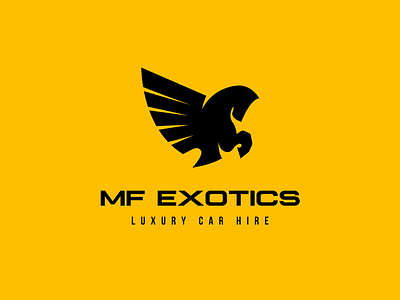 MF Exotics brand branding design dribbble illustration logo maniac pegasus vector