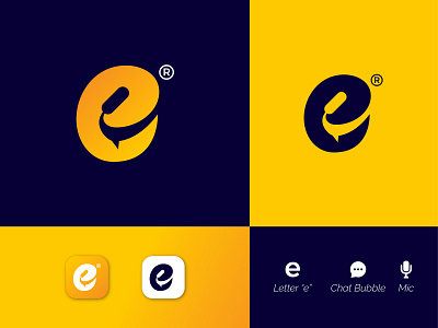 e mark | e letter logo.