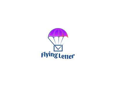 Flying Letter Logo brand identity business logo colorful concept creative logo hire logo designer letter logo logo design logo designer logo mark logodesign logotype monogram monogram logo needlogo parachute parachute logo symbol