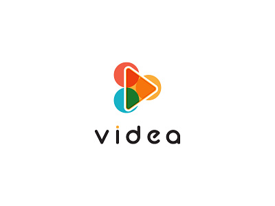 Videa Logo Design Concept app icon audio branding design entertainment icon identity logo logo design logo designer media media logo motion logo multimedia music play play logo simple video videogame