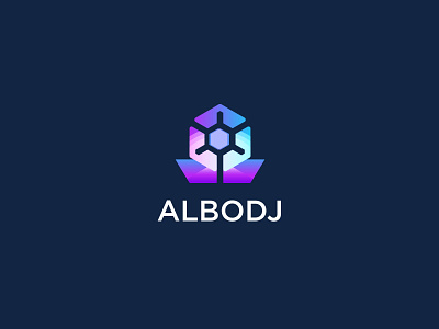 ALBODJ Logo Design Concept abstract logo brand identity branding business logo concept creative logo flower logo logo design logotype modern monogram tech logo vector