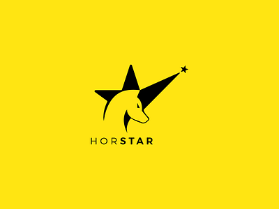 Horse and Star Logo Design Concept