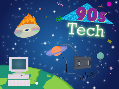 90s Tech illustrative imagination