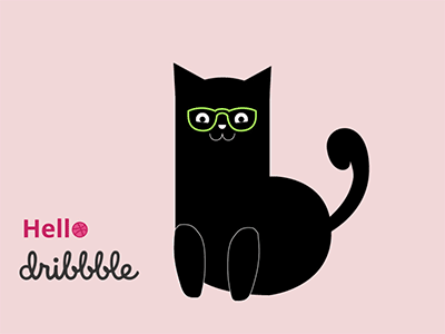 Hello Dribble! cat debut debut shot dribble hello