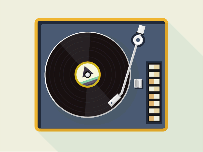 Record Player gif illustration record vinyl