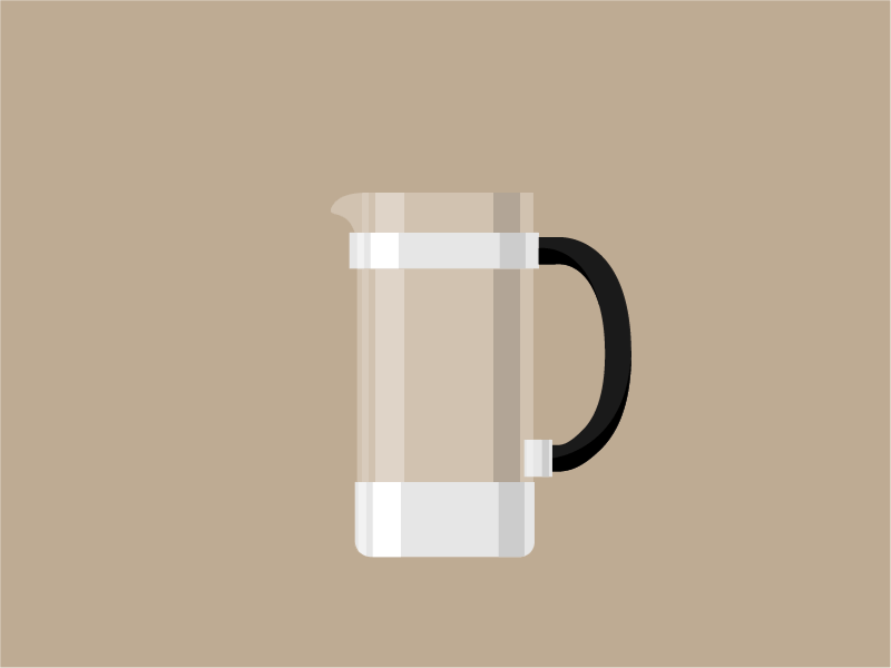 French Press after effects animation coffee french press illustration