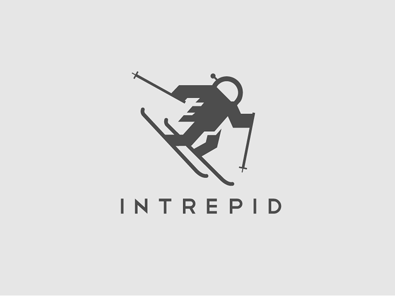 Intrepid Ski Trip Shirt branding custom intrepid logo ski snow