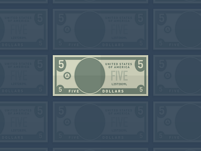 Five Dollar Bill for iPad app