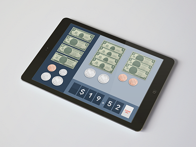 Simple Money Counting App app bill cash coin currency dollar ipad money