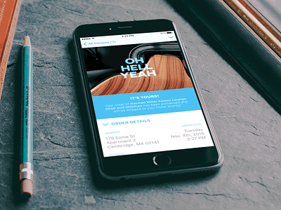 Email Receipt dailyui eames email herman miller iphone receipt