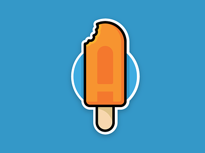 Clean popsicle version branding creamsicle identity ios logo orange popsicle sugar swift