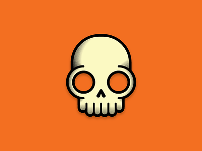 Skull Magnet illustration magnet skeleton skull spooky stickermule
