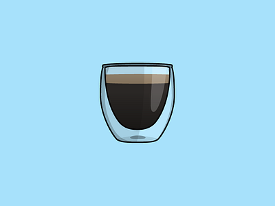 Bodum Double Wall Glass bodum clear coffee cup espresso glass illustration latte mug