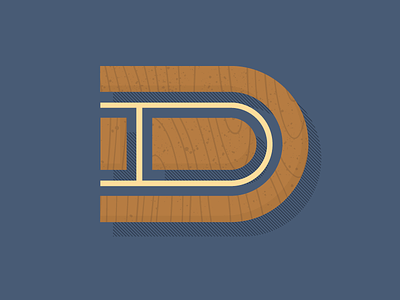 The Letter D aaronsaplhabet alphabet d letter lettering texture type typography wood wooden