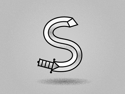 The Letter S aaronsalphabet alphabet letter lettering s sword type typography