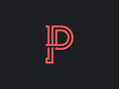The Letter p aaronsalphabet alphabet letter lettering line logo p single line type typography