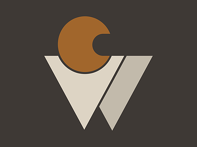 "CopperWorks" Logo Concept app icon brand identity logo minimalism retro