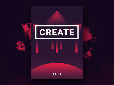 Create - My first poster ever design first gradient in design poster