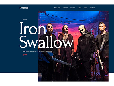 The Hardkiss Website Design (concept) design hardkiss inspiration music site ui uidesign webdesign website