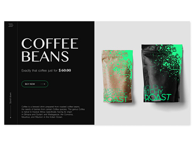 Coffee Beans Concept coffee design inspiration ui ui web design uidesign webdesign