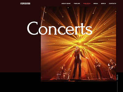 The Hardkiss Inner page Concerts design inspiration ui uidesign webdesign