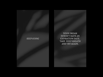 Inspirational Quotes Design abstract art direction art texture black and white branddesign graphicdesign keep going monochromatic