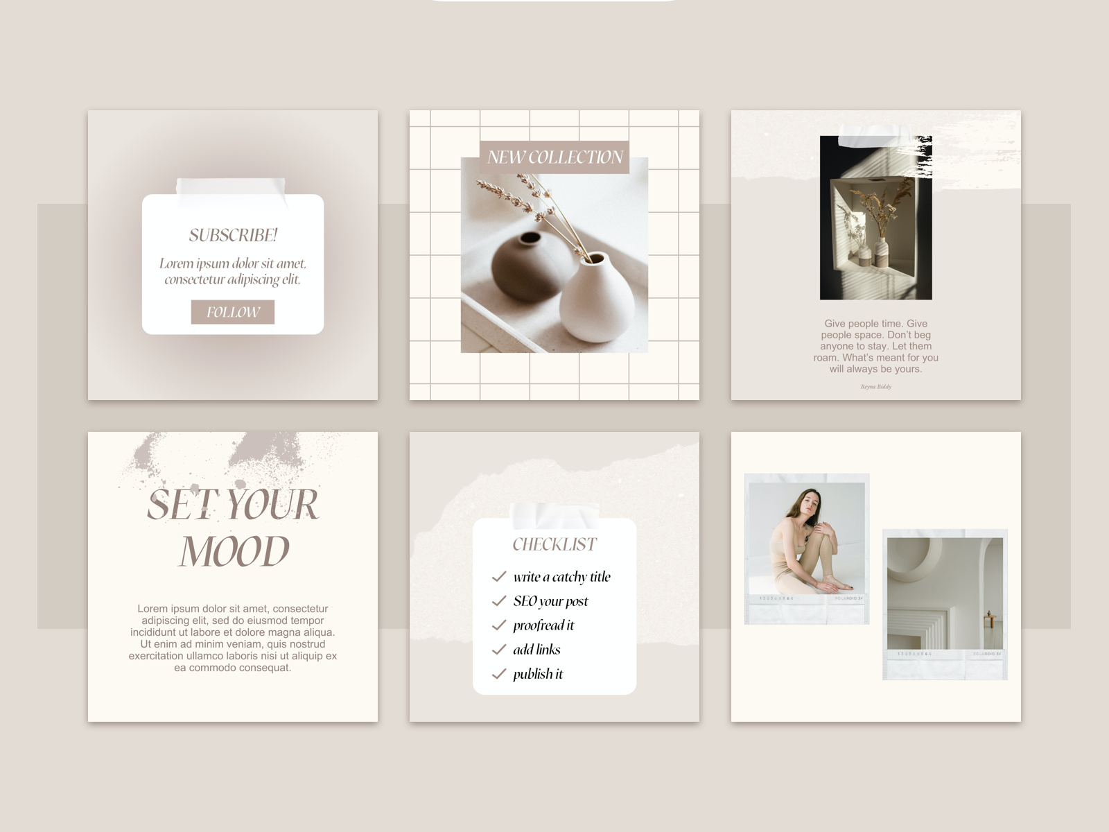 Nude Social Media Template By Bonumo On Dribbble