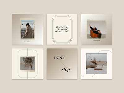 Instagram Template in Earthy Tones